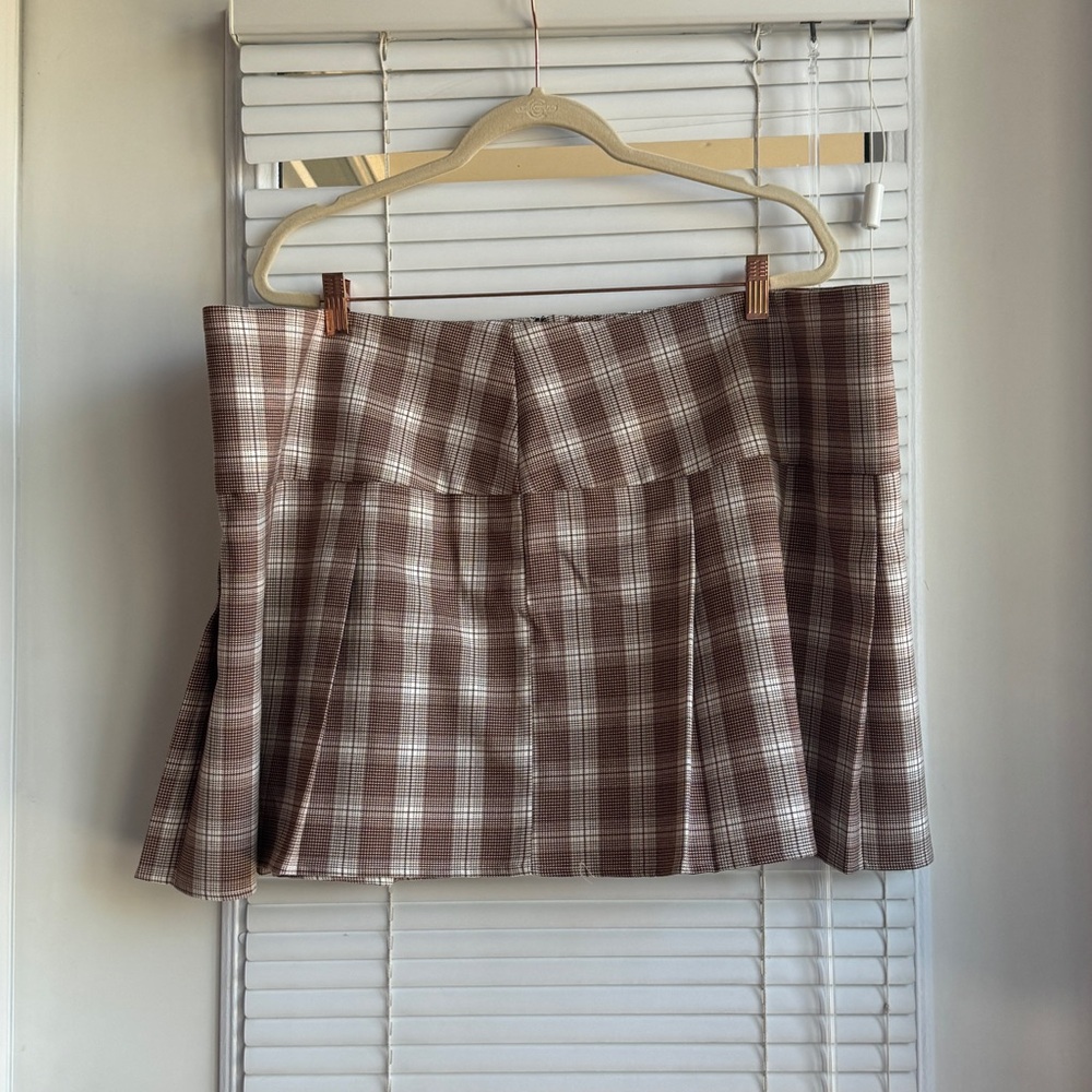 BP Nordstrom Plaid Mini Skirt SZ 3X